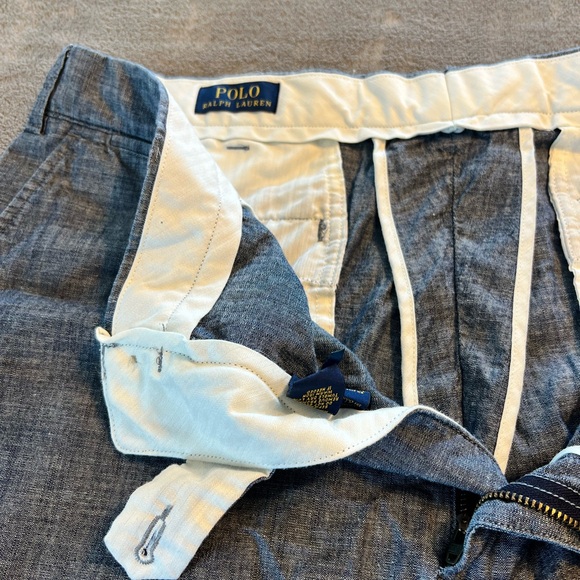 Polo Ralph Lauren Shorts Mens Size 36T/36L Blue Chino Classic Fit Flat Front - Picture 5 of 16